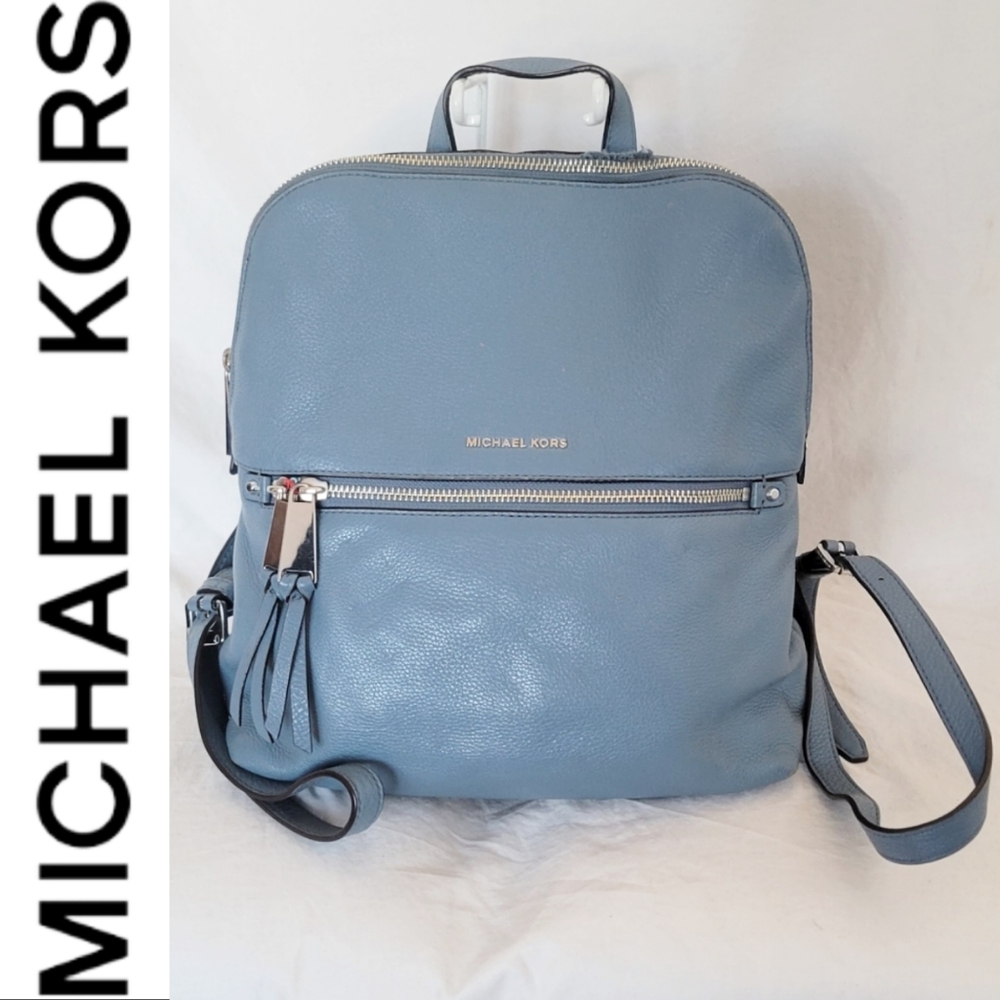 Michael Kors Blue Backpack